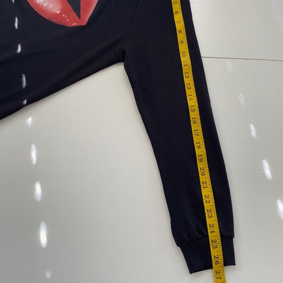 Lauren Moshi Lips Oversized Crewneck Sweatshirt Size XS - Picture 11 of 11